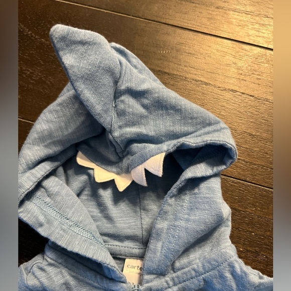 Infant baby 3M Carter’s 2 piece hoodie and shorts set - Picture 5 of 6